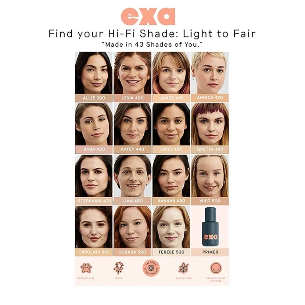 Annica 420 | Exa Beauty - Natural High Fidelity Foundation | Cruelty-Free, Vegan